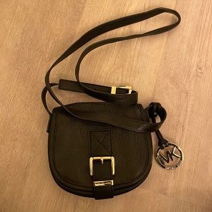 Michael Kors Black with gold detail crossbody